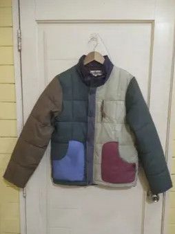 Japanese Brand Corisco Japan Colourblock Quilted Jacket Size US M / EU 48-50 / 2 - 1 Thumbnail