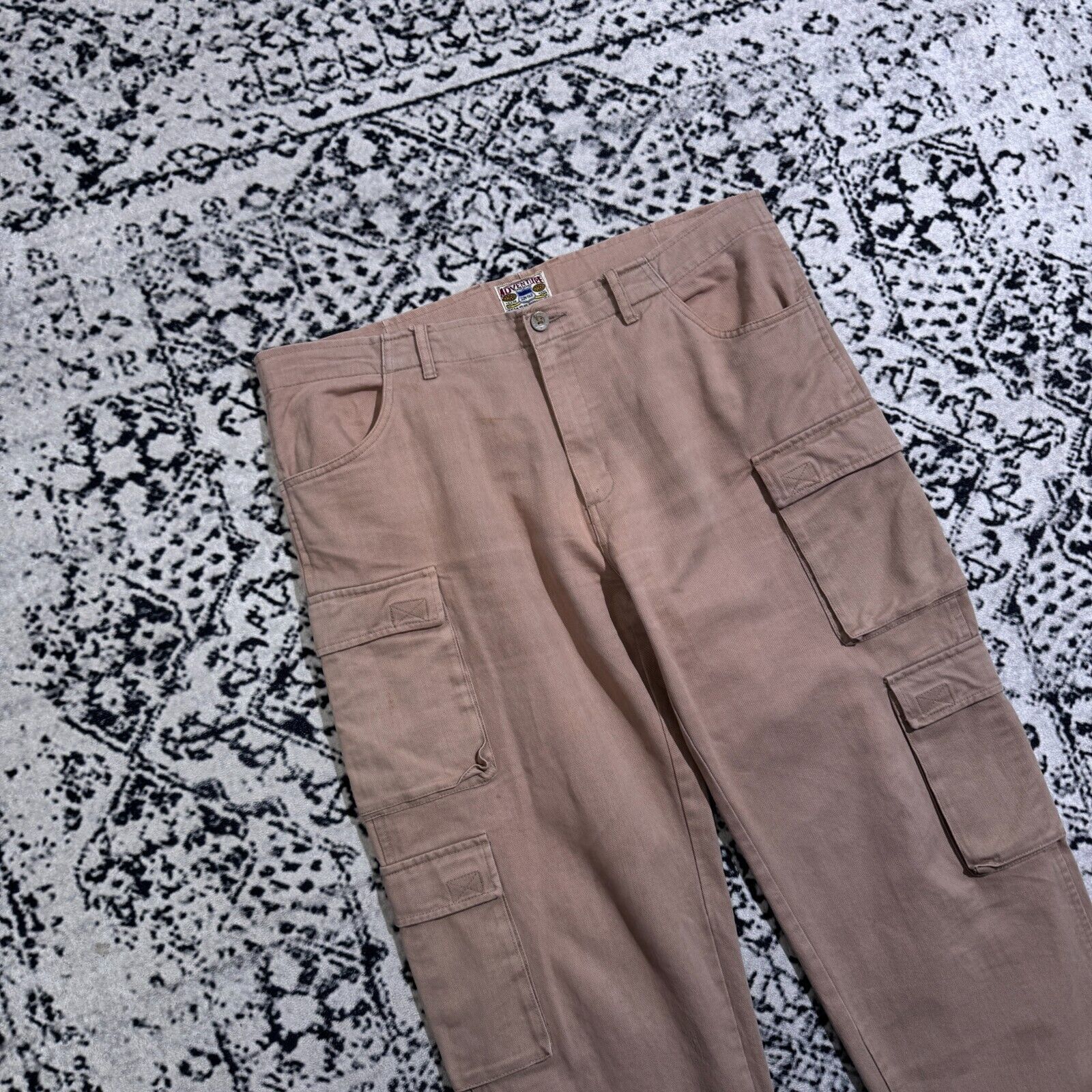 Vintage Vintage Unisex Beige Cotton Cargo Pants Size W38 Y2K 90s Size US 38 / EU 54 - 5 Thumbnail