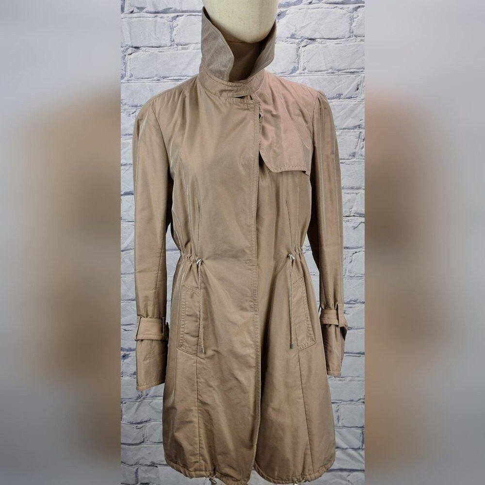 Brunello Cucinelli Brunello Cucinelli Women's Trench Coat Jacket Nylon Silk Ca Size XL / US 12-14 / IT 48-50 - 8 Thumbnail