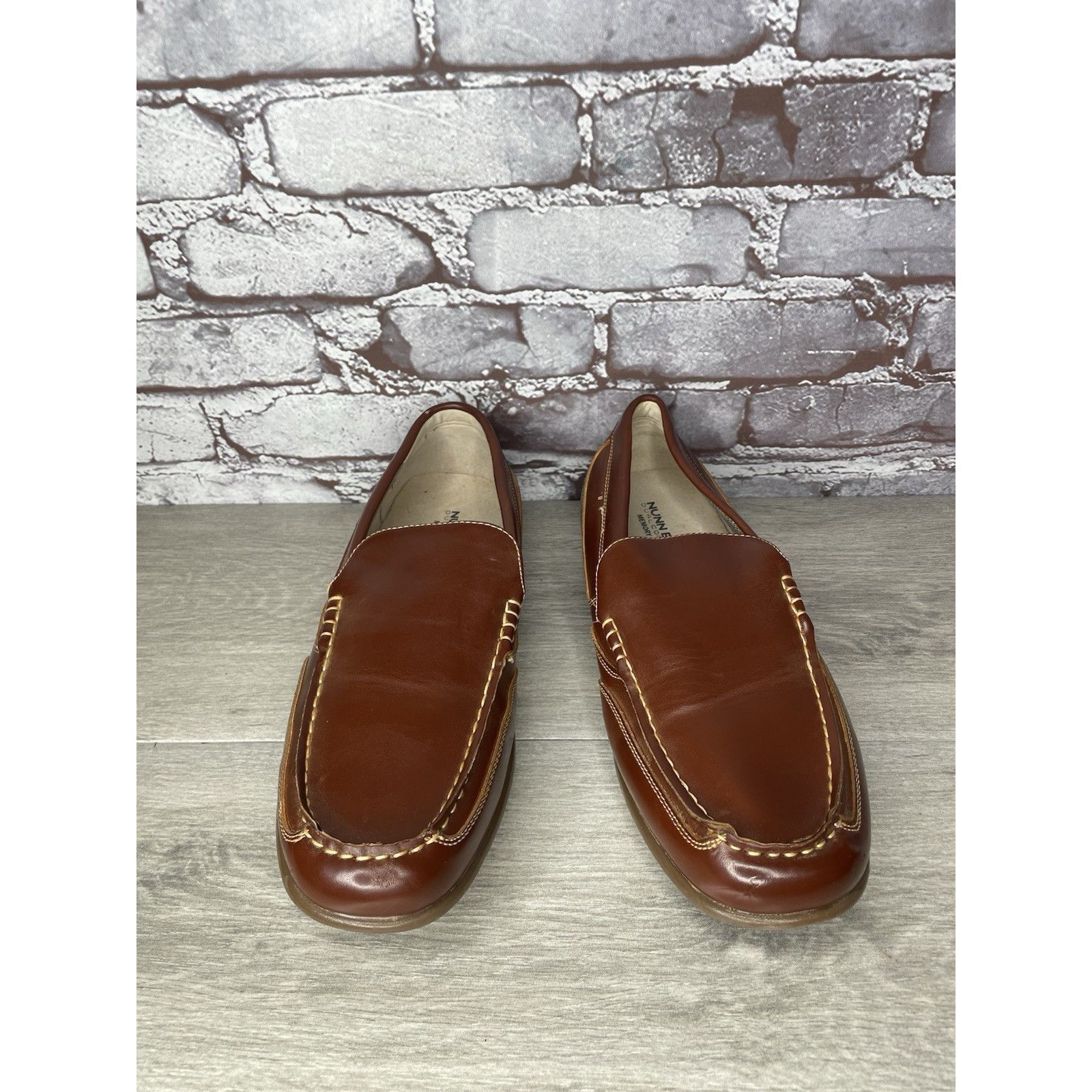 Nunn Bush Nunn Bush Dual Comfort Brown Faux Leather Driving Loafers Sh Size US 10 / EU 43 - 17 Thumbnail