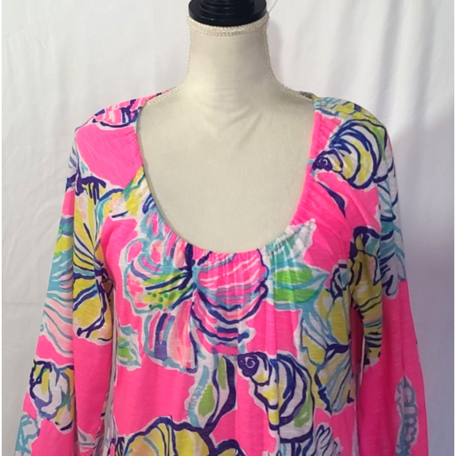 Lilly Pulitzer New Lilly Pulitzer Swept By The Tide Alia Tunic Top Large Size L / US 10 / IT 46 - 3 Thumbnail