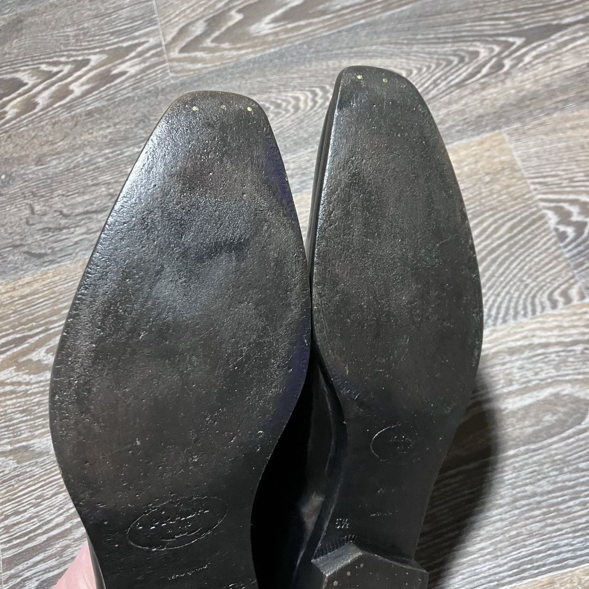 Prada Vintage PRADA Men’s Patent Leather Oxford Black Dress Shoes Size US 7.5 / EU 40-41 - 19 Thumbnail