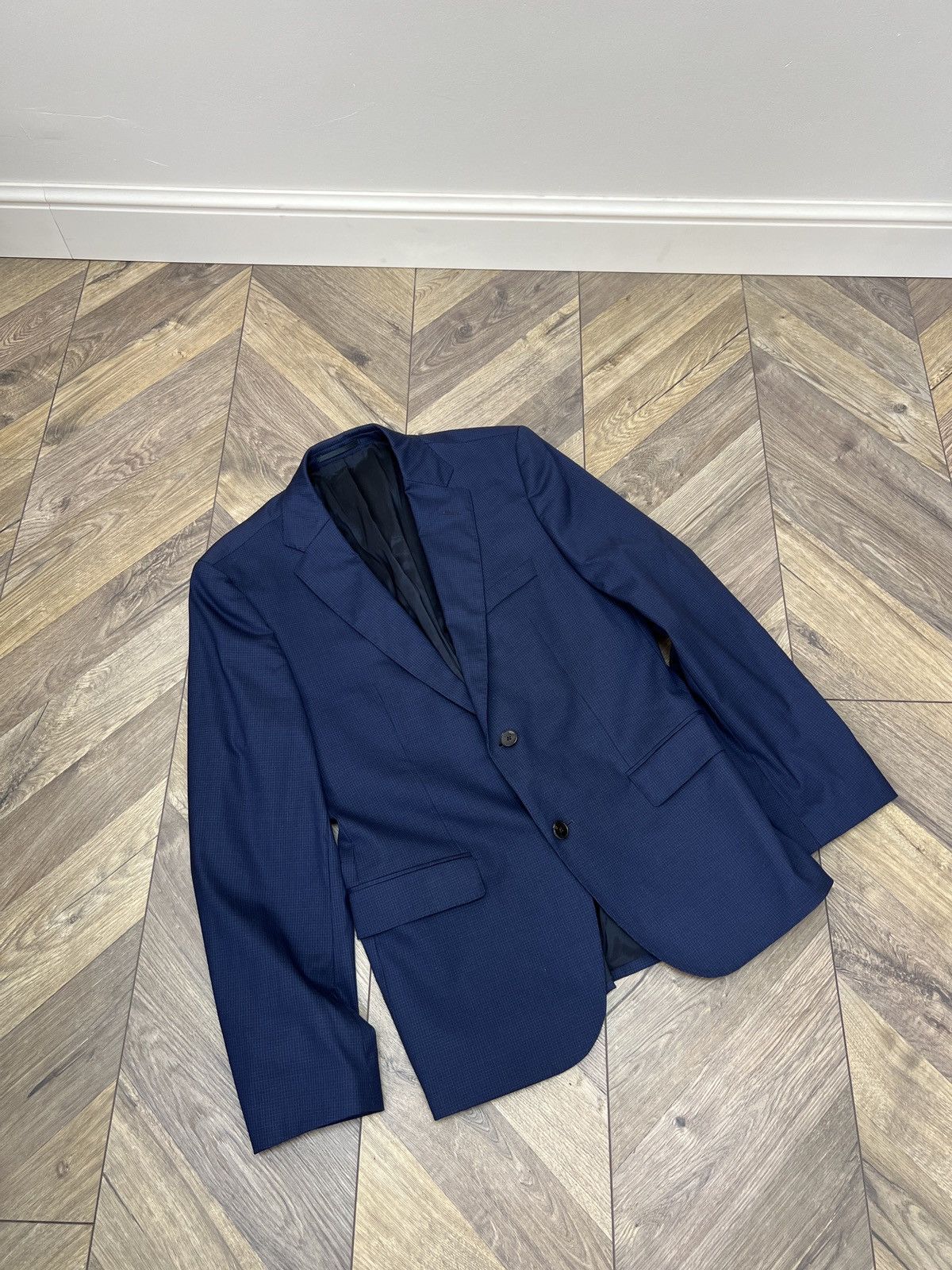 Designer × Hugo Boss × Vintage Vintage Hugo Boss Fabric Made by Loro Piana Blazer Size US L / EU 52-54 / 3 - 6 Thumbnail