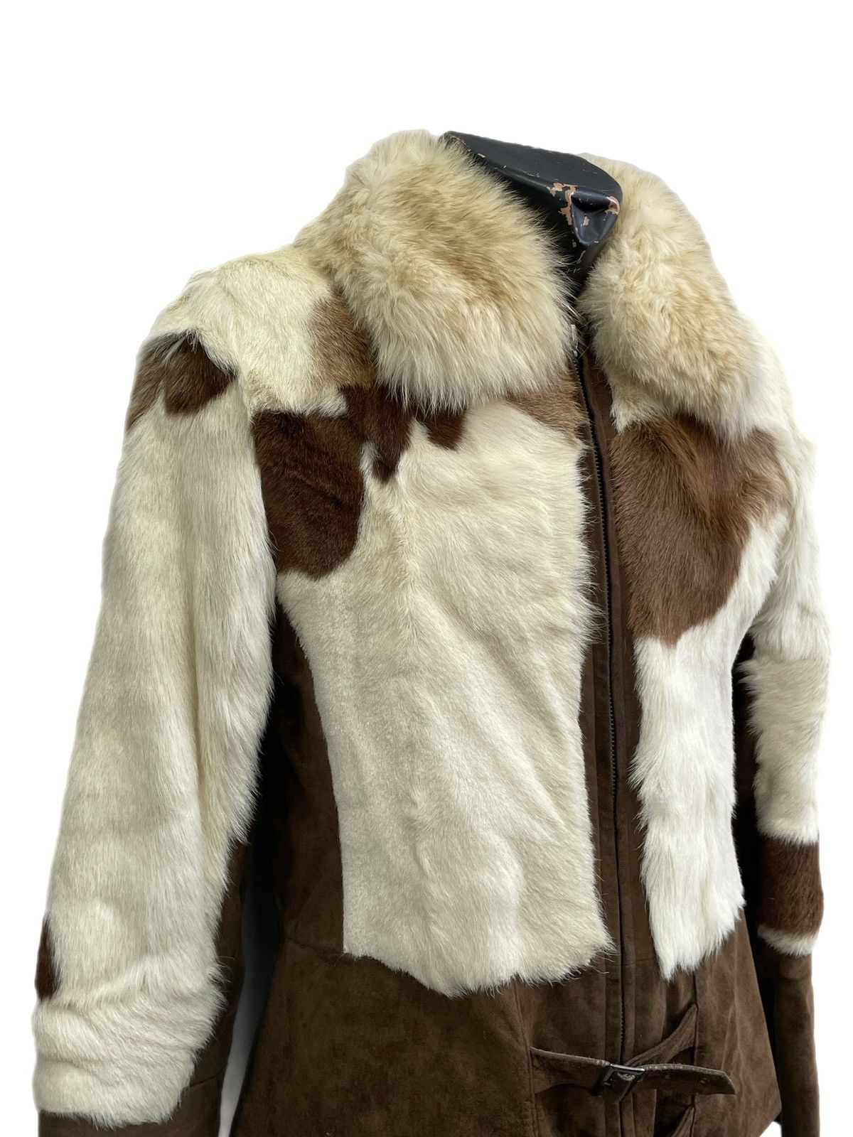 If Six Was Nine Hysteric glamour style brown fur fuzzy jacket vintage y2k Size L / US 10 / IT 46 - 4 Thumbnail