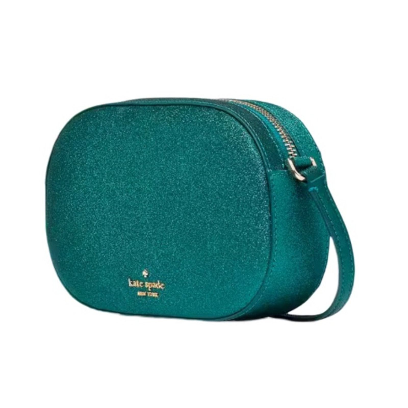Kate Spade kate spade Glimmer Oval Camera Bag - Festive Teal Size ONE SIZE - 2 Thumbnail