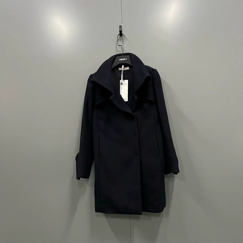 Prada Prada Navy blue lapel wool coat 2501-Nextarrow Size US XXS / EU 40 - 1 Thumbnail