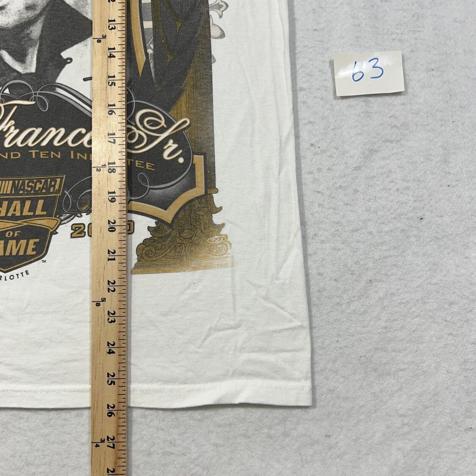 NASCAR NASCAR Bill France Sr. 2010 Hall of Fame White Graphic Tee Size US M / EU 48-50 / 2 - 8 Thumbnail