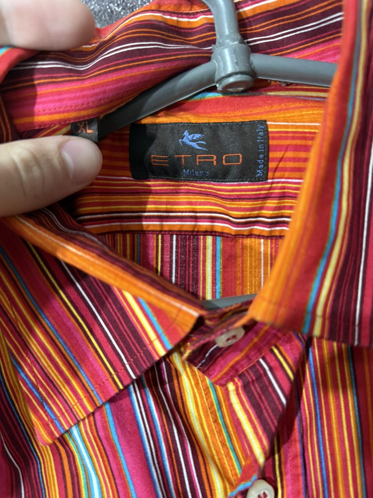 Etro × Vintage Vintage Shirt Etro Avant Garge Old Money Distressed Size US XL / EU 56 / 4 - 3 Thumbnail