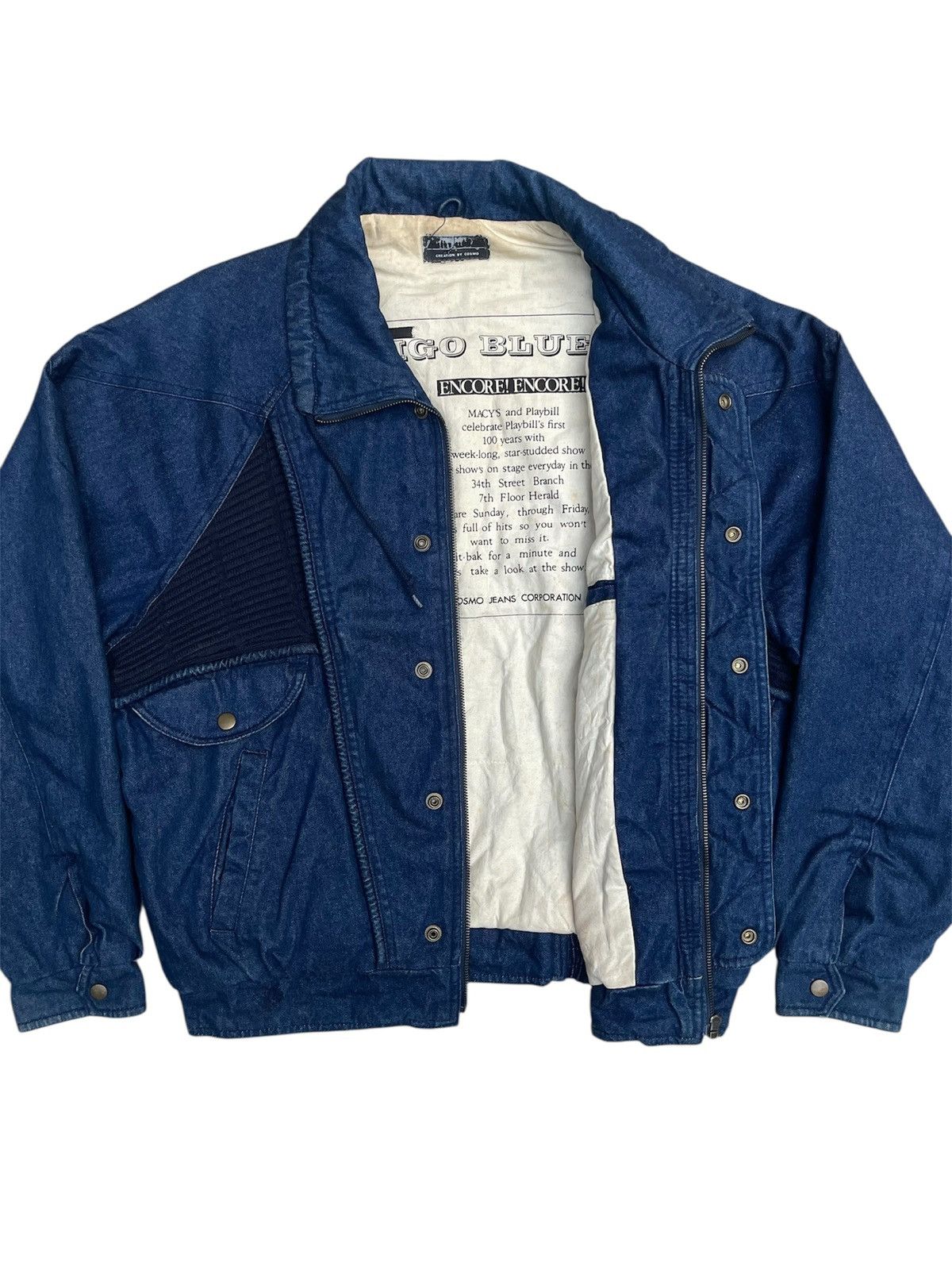 Vintage Vintage Cosmo Encore Denim Jacket Macy’s x Playbill 100th Yr Size US L / EU 52-54 / 3 - 6 Thumbnail