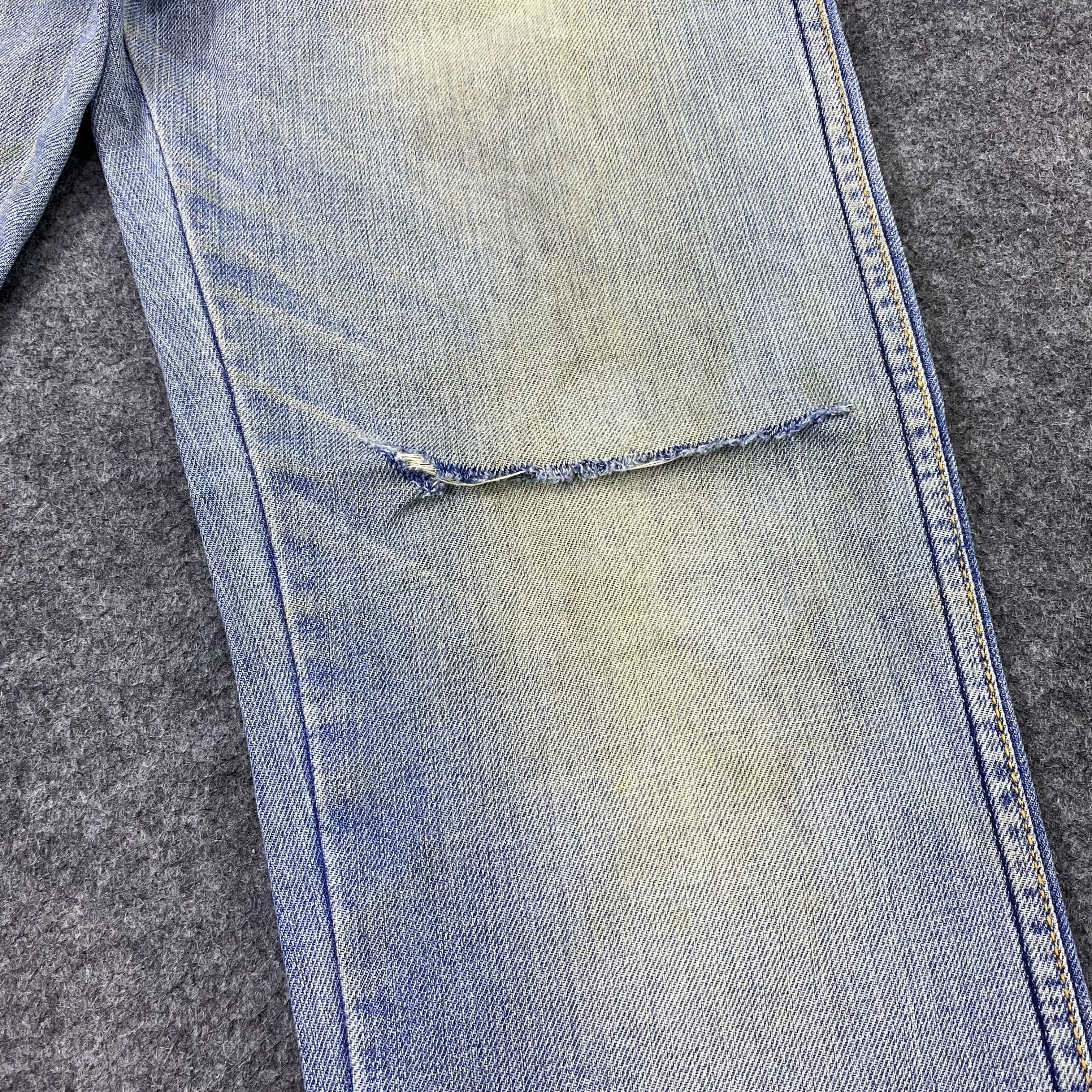 Jean × Vintage × Wrangler Vintage Wrangler Distressed Blue Wash Jean-J1189 Size US 32 / EU 48 - 18 Thumbnail