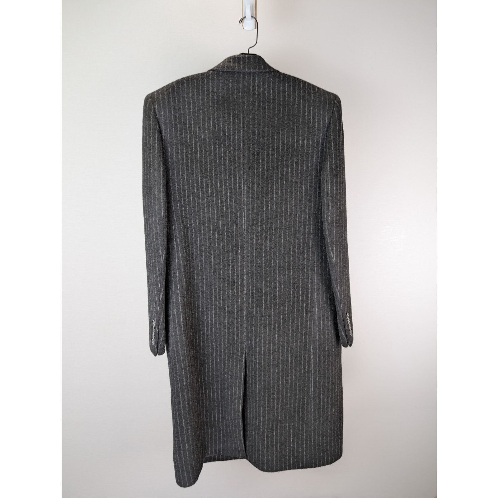 Saint Laurent Paris o1rshd1 Manteau Rayure Relief Stripe Coat Anthracite Chalk Size US M / EU 48-50 / 2 - 10 Thumbnail