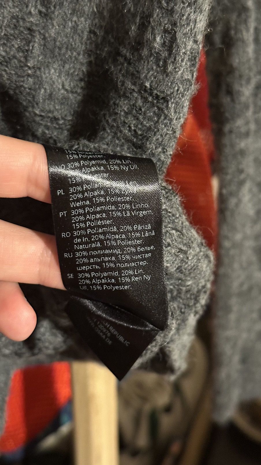 OSKA OSKA Grey Linen/Alpaca/Wool Soft Women Cardigan Size 1/S-M Size S / US 4 / IT 40 - 10 Thumbnail