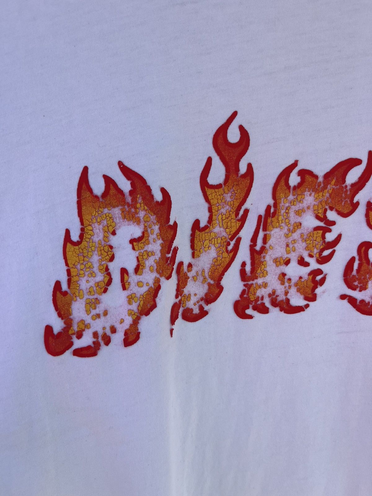 Diesel × Japanese Brand Vintage DIESEL Y2K Big Flame Fire Logo Distresse T-Shirt Tee Size US L / EU 52-54 / 3 - 3 Thumbnail