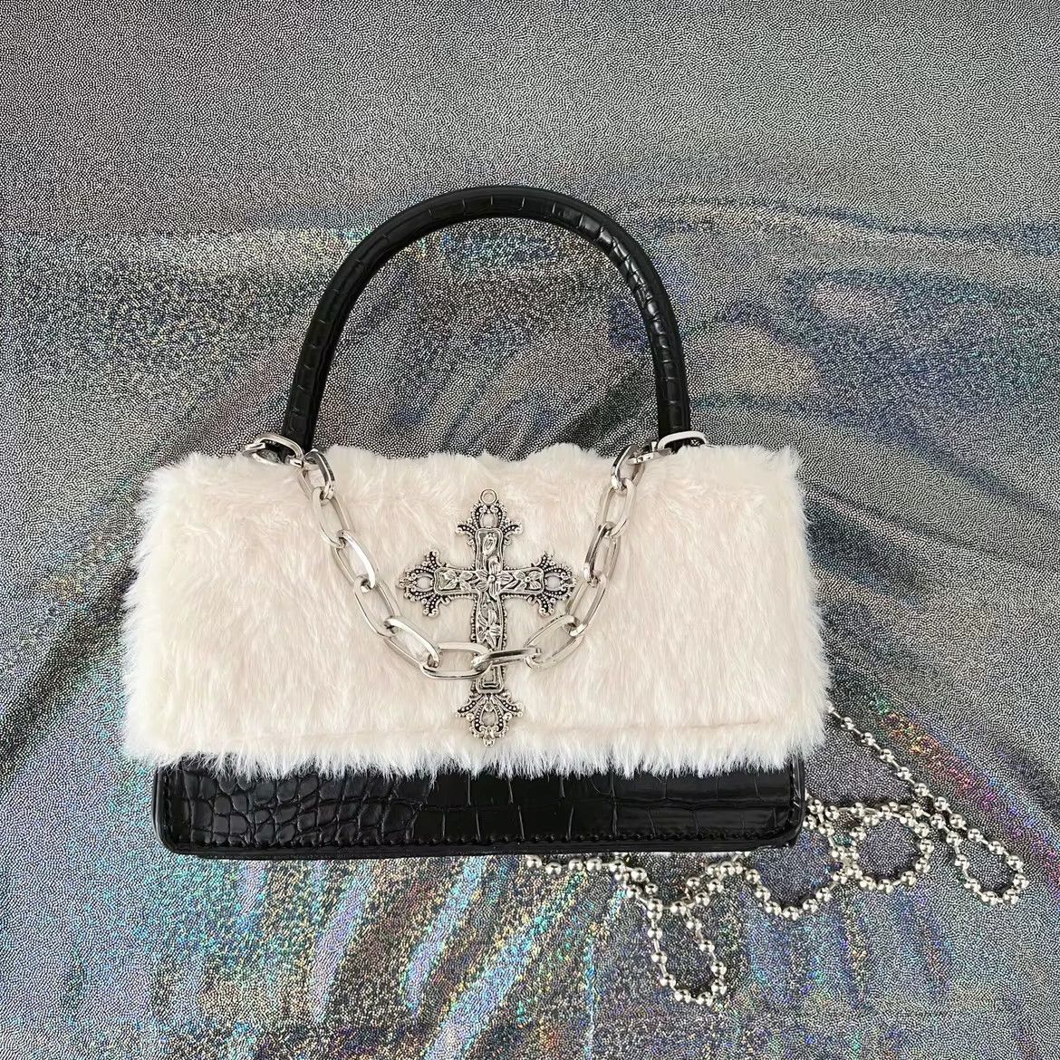 Other Black and White Y2k Gothic Handbag Size ONE SIZE - 3 Thumbnail
