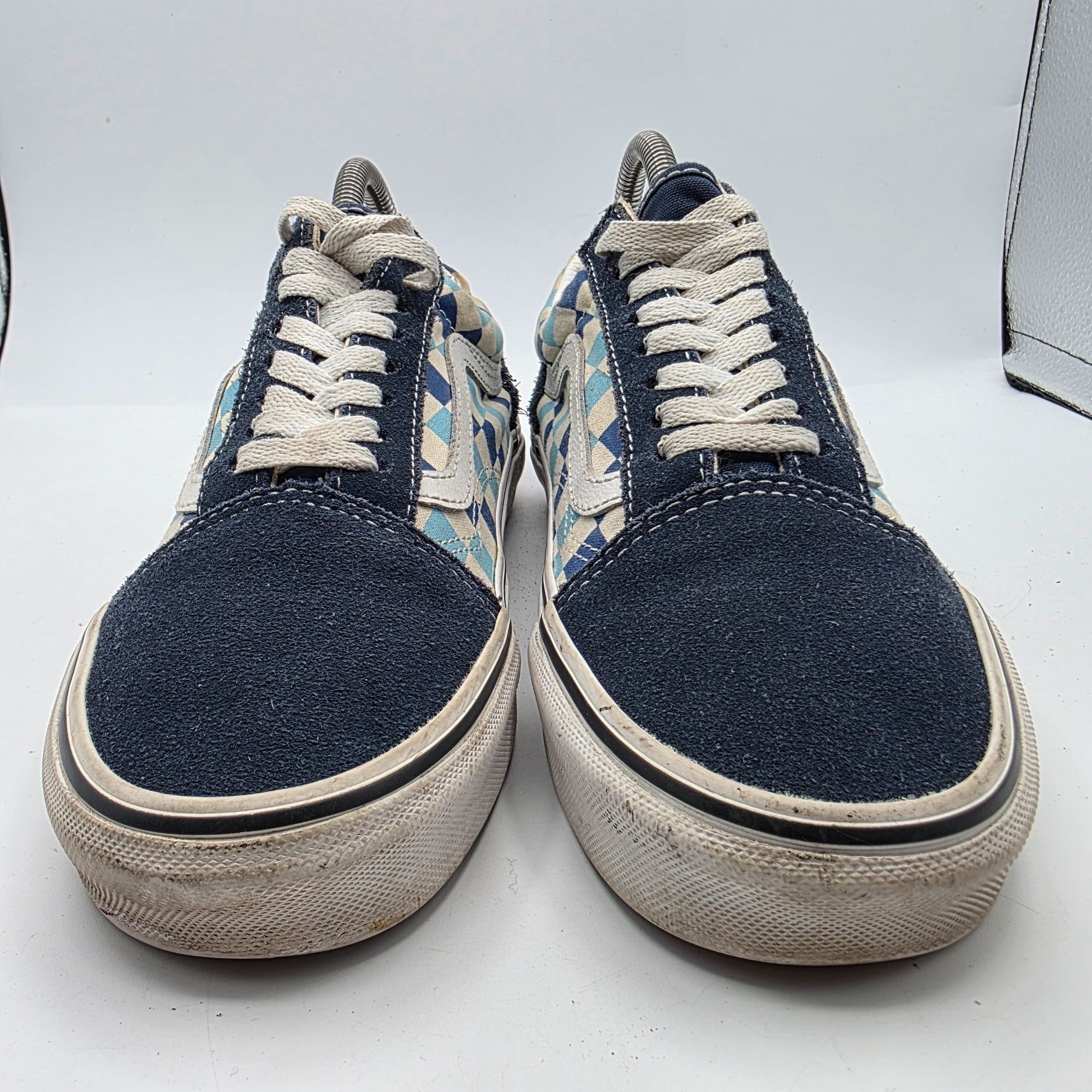 Vans Vans Old Skool Blue Topaz Checkerboard Womens Size 8 Blue Wh Size US 8 / IT 38 - 2 Thumbnail