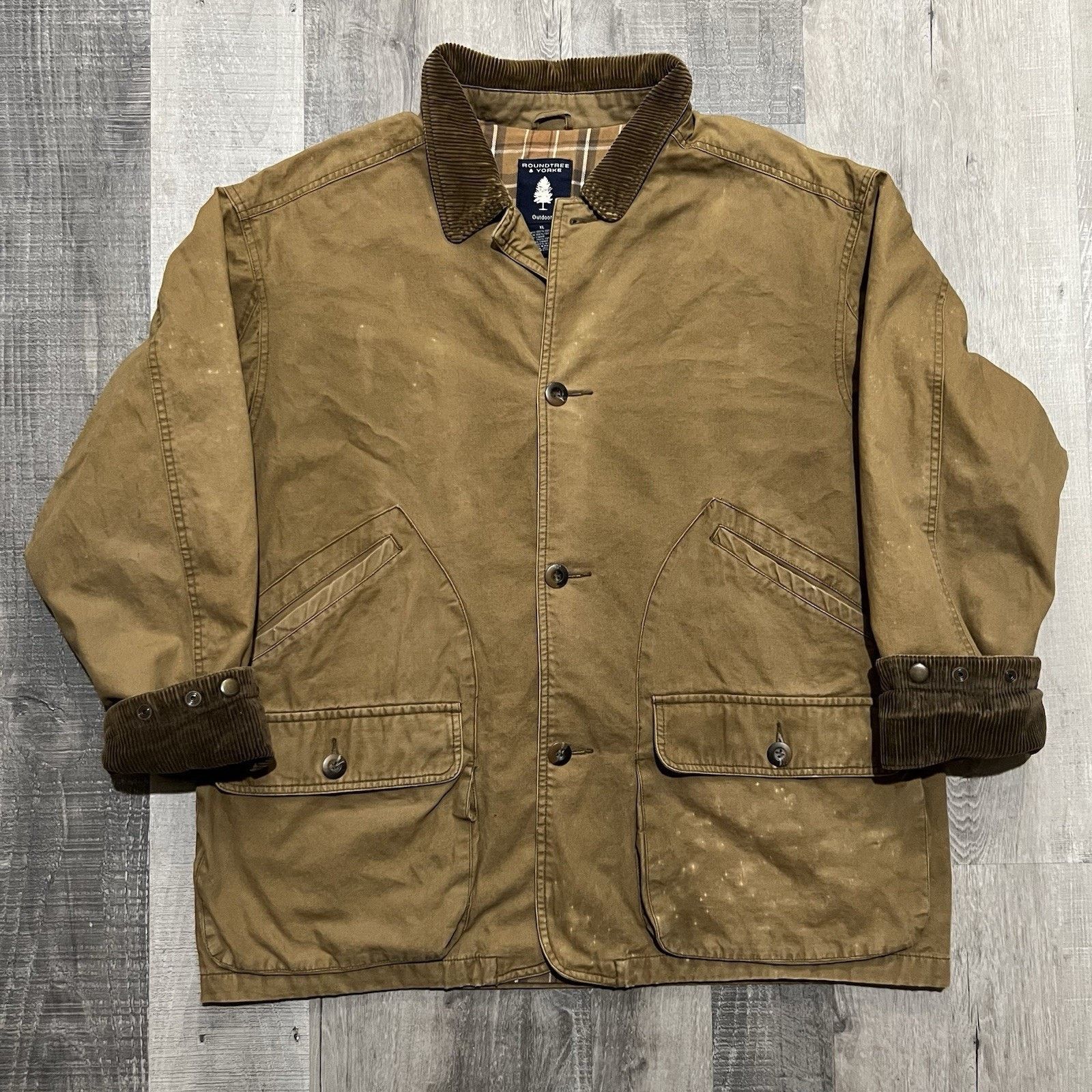 Roundtree & Yorke Roundtree And Yorke Barn Chore Coat Canvas Field Work Jacket Size US XL / EU 56 / 4 - 1 Thumbnail