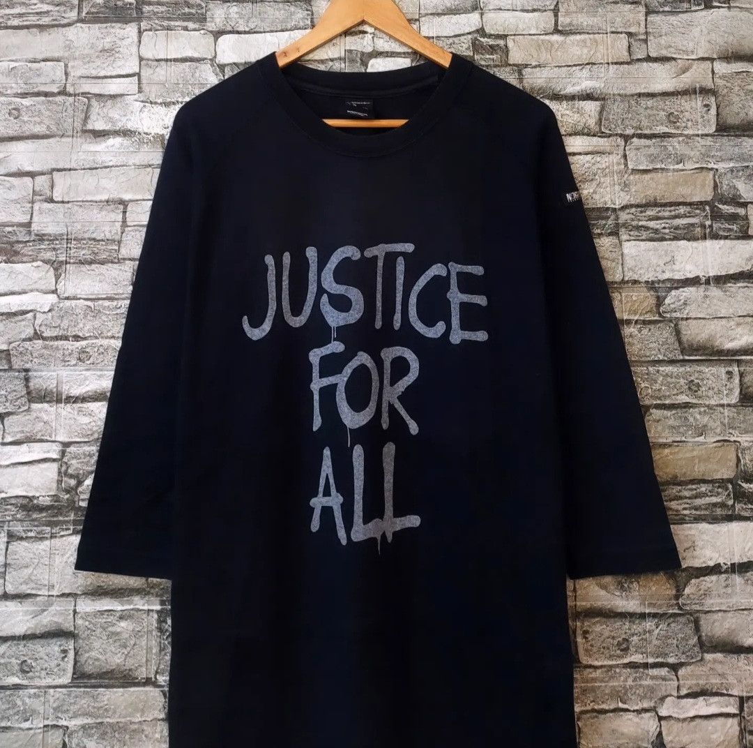 Japanese Brand Neighborhood Justice For All Raglan Size US L / EU 52-54 / 3 - 3 Thumbnail