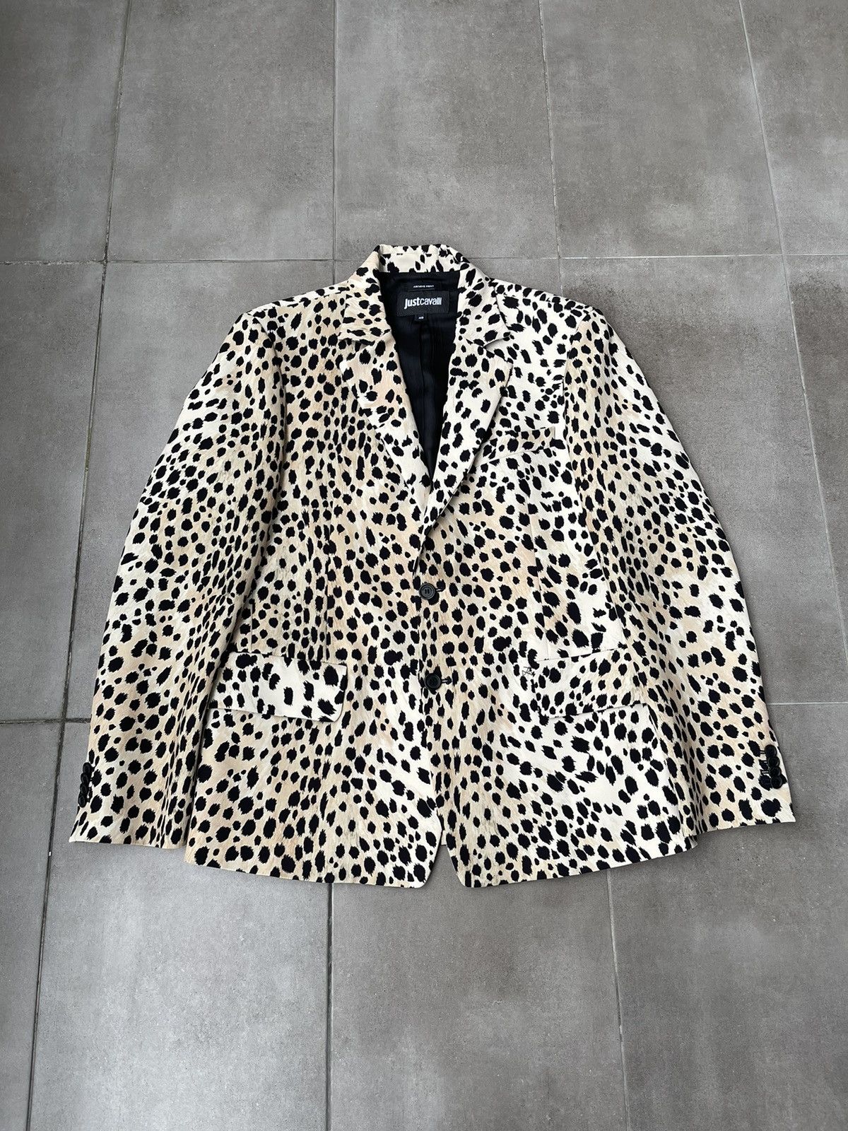 Just Cavalli !DS! FW22 Just Cavalli Leopard Print Natural Blazer Size US L / EU 52-54 / 3 - 7 Thumbnail