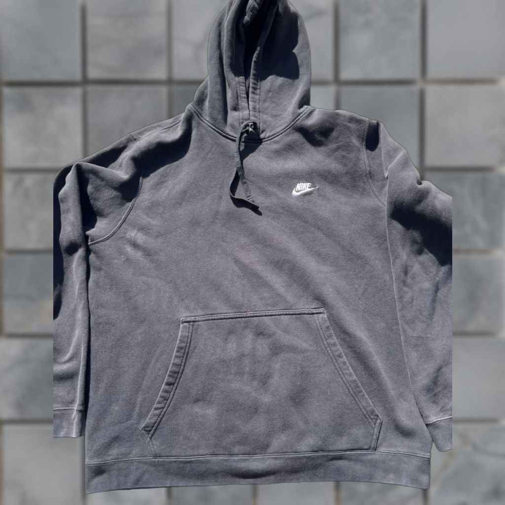 Nike Men's Nike Hoodie Black Swish Logo 2XL Pocket Pullover Cotton Streetwear Active Shirt Size US XXL / EU 58 / 5 - 1 Thumbnail