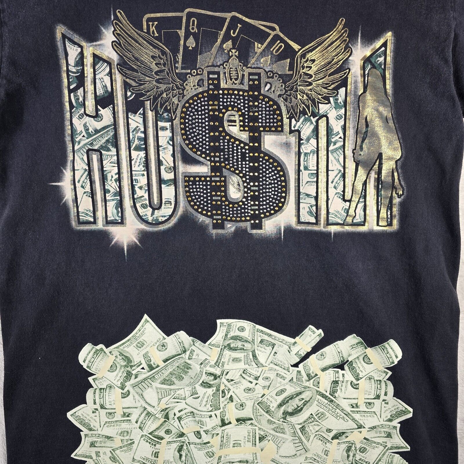 Other Vintage Hustla Money Wings Girls Shirt Size XXL Tall Y2K Size US XXL / EU 58 / 5 - 4 Thumbnail
