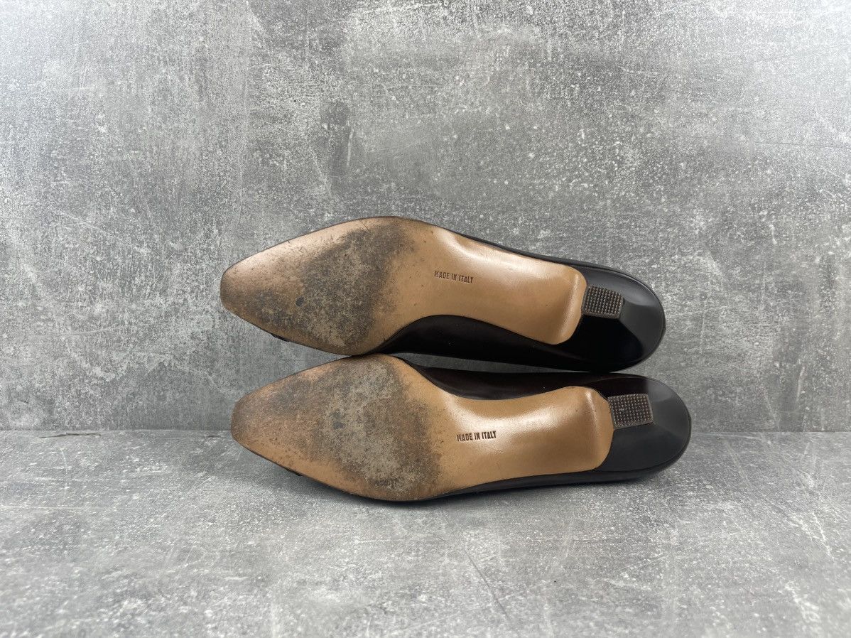 Salvatore Ferragamo Salvatore Ferragamo Brown Dress / Couture Leather Shoes Size US 7.5 / IT 37.5 - 6 Thumbnail