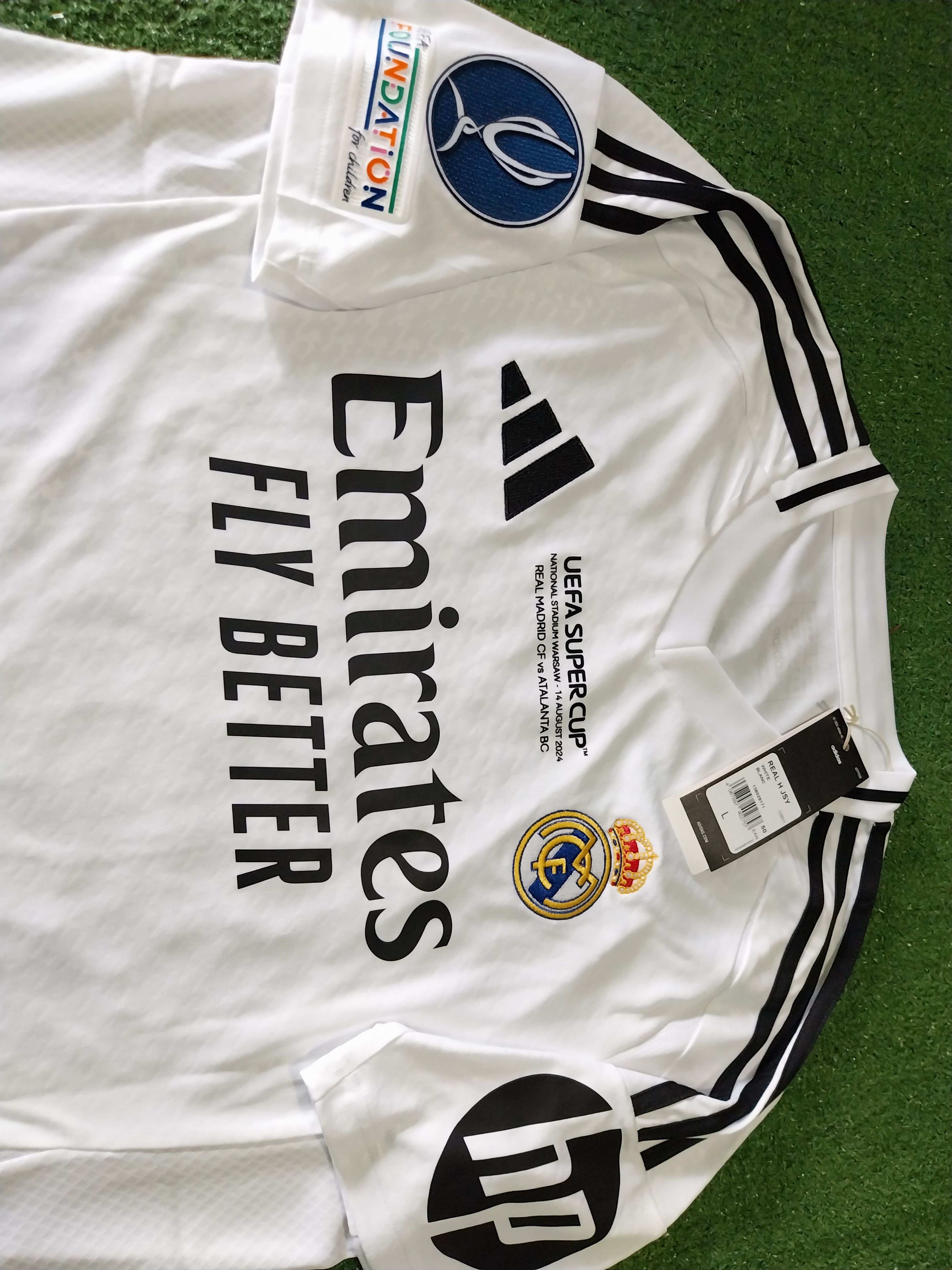 Adidas Real madrid super cup 2024 kylian mbappe jersey football Size US L / EU 52-54 / 3 - 3 Thumbnail