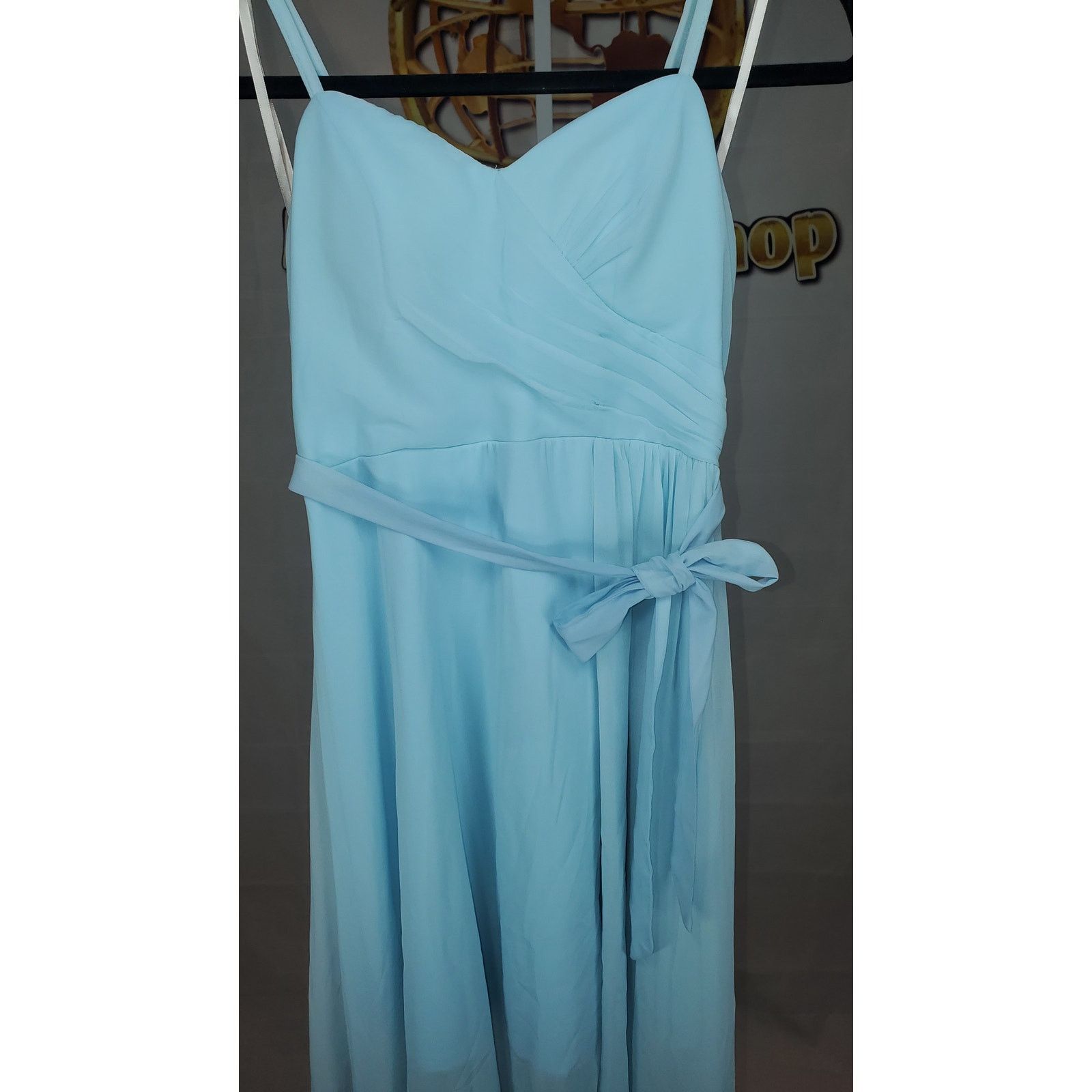 Shein Shein Light Blue Chiffon HighLow Maxi Dress w/ Belt Size M Size M / US 6-8 / IT 42-44 - 4 Thumbnail