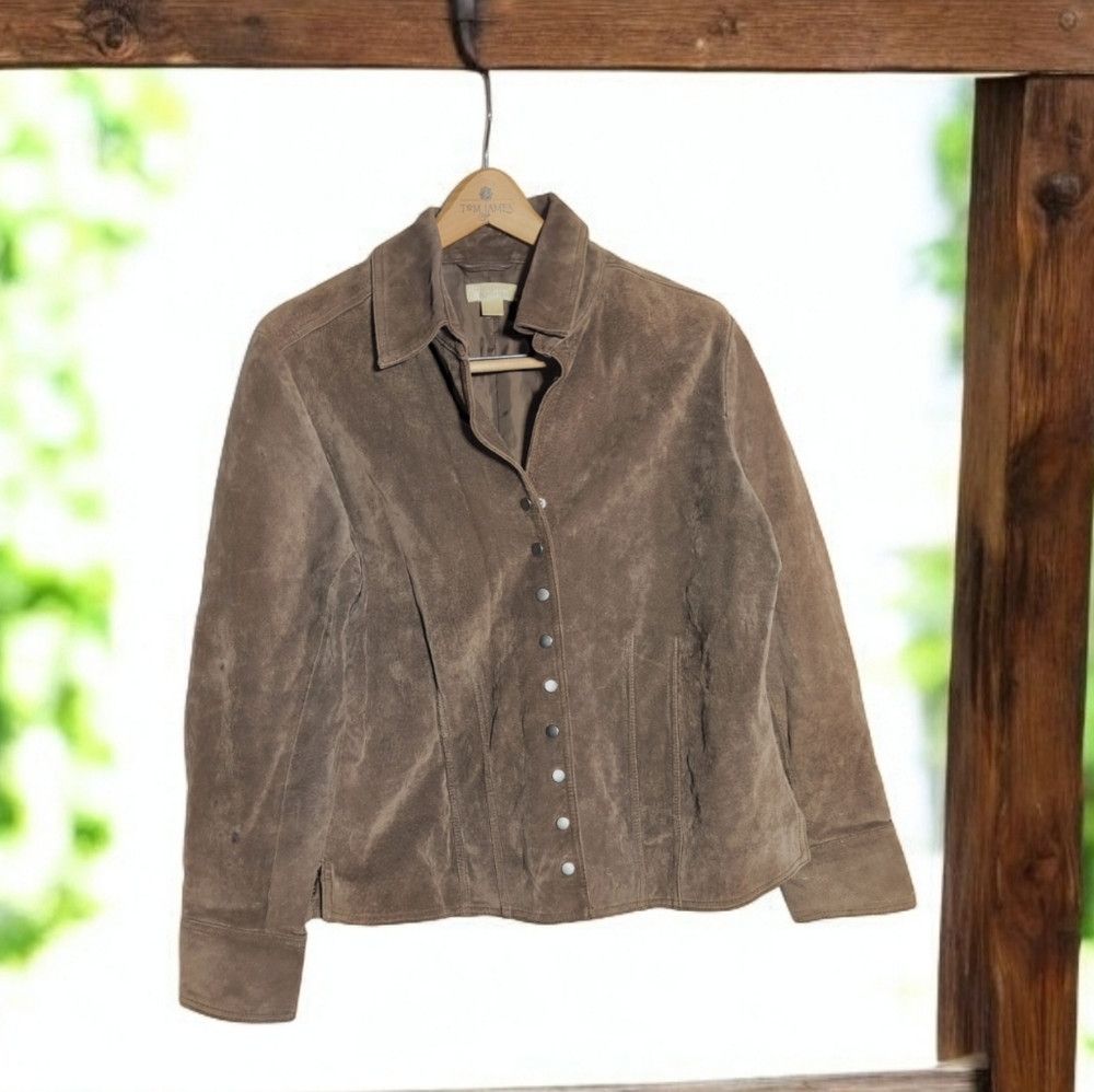 Designer Women's Pigskin Leather Jacket - Brown sz XL Christopher an Size XL / US 12-14 / IT 48-50 - 1 Thumbnail