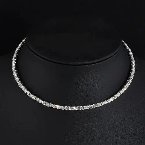 Jewelry Rhinestone Choker Necklaces Size ONE SIZE - 2 Thumbnail