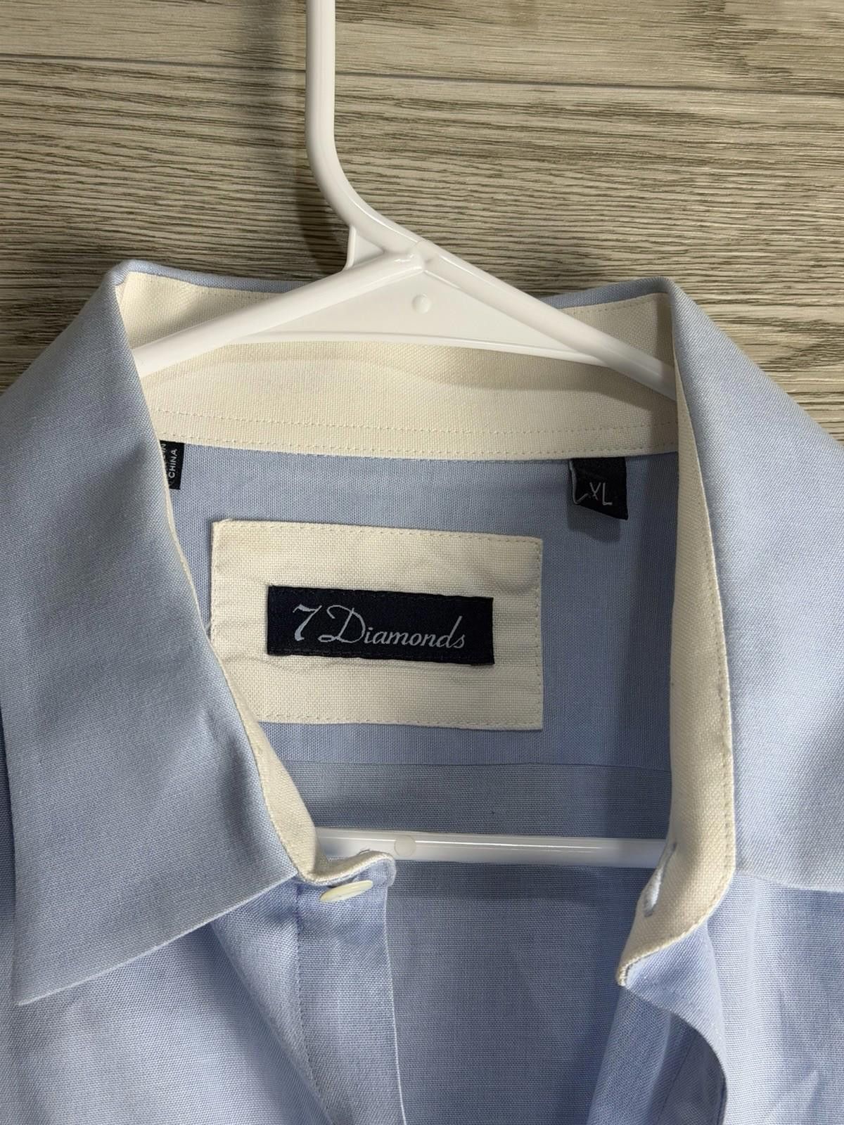 7Diamonds 7 Diamonds 4 Way Stretch Button Up Mens Sz Xl Long Sleeve Size US XL / EU 56 / 4 - 5 Thumbnail