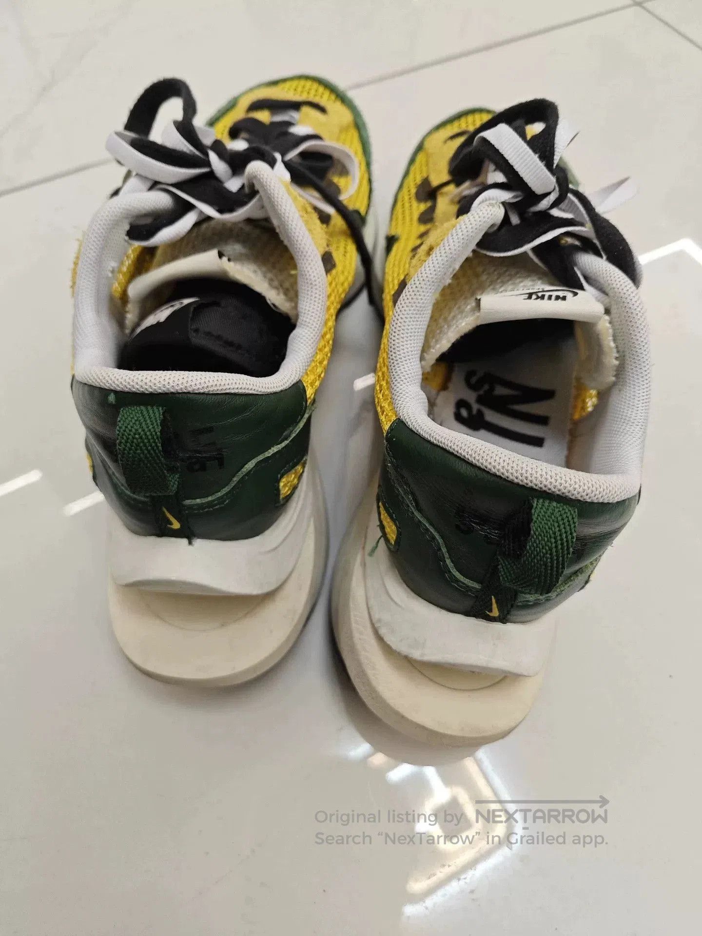 Nike Sacai x Nike VaporWaffle Tour Yellow. Size US 7.5 / EU 40-41 - 2 Thumbnail