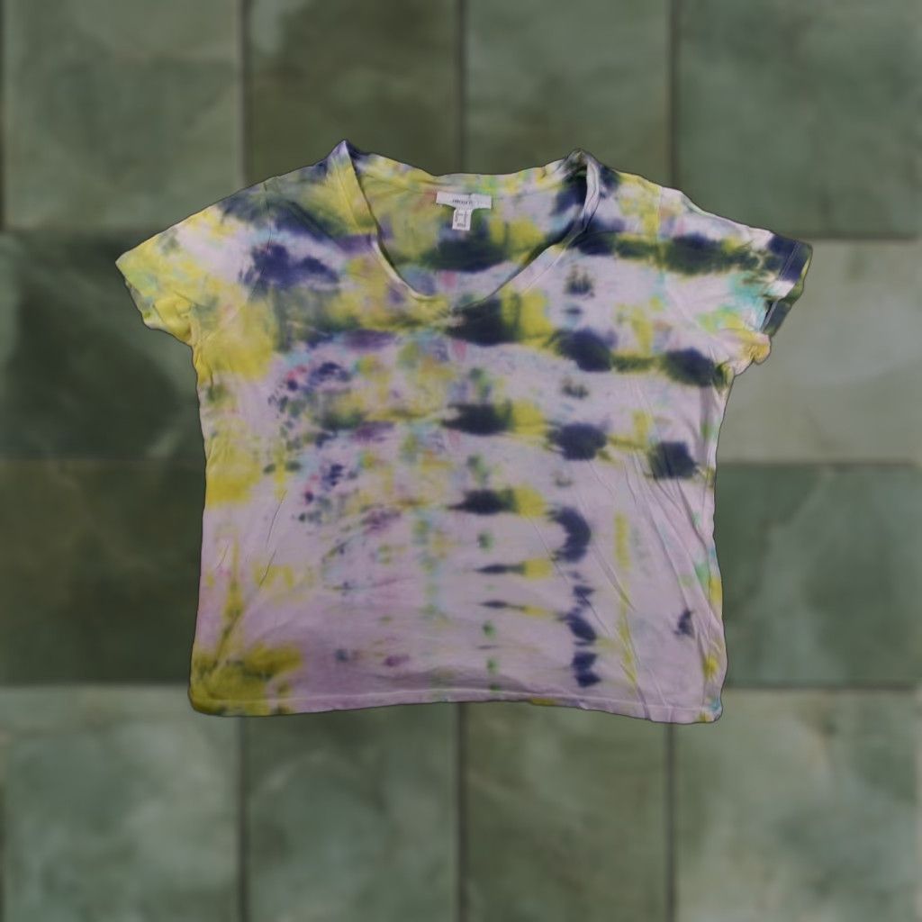 Forever 21 VINTAGE Forever 21 Tie Dye T-Shirt Womens Plus 1X Boho Casual Summer Festival V-Neck Size XL / US 12-14 / IT 48-50 - 1 Thumbnail