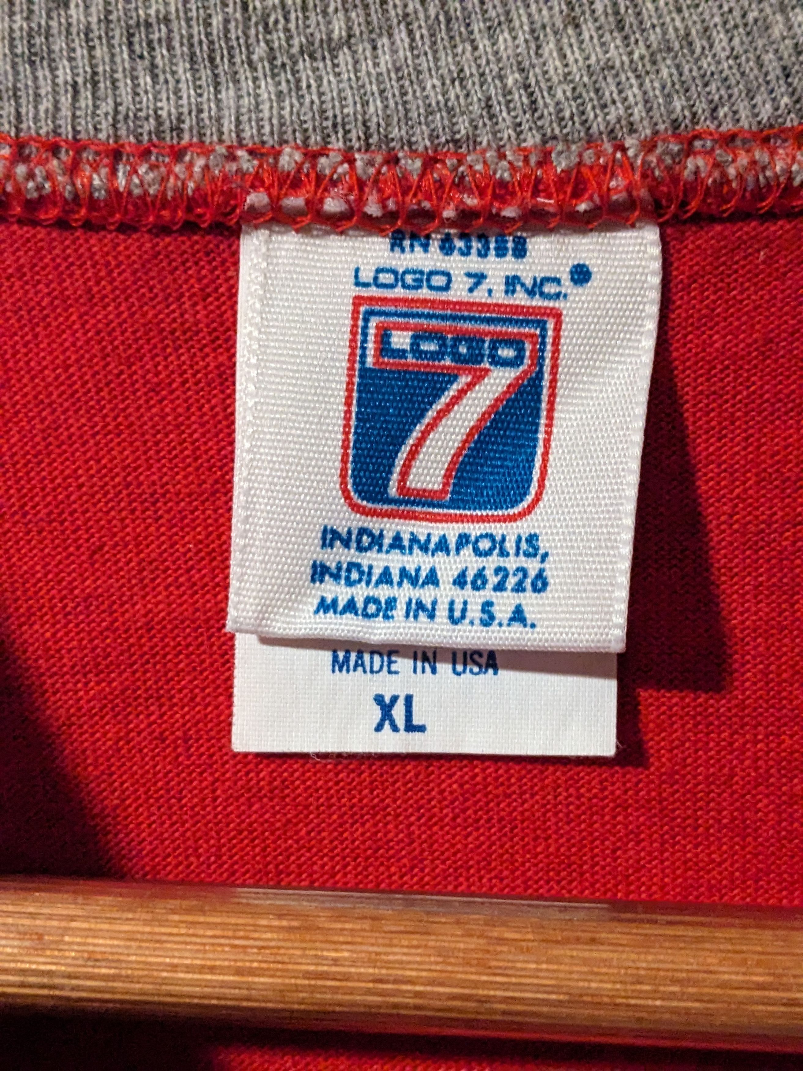 Logo 7 × Vintage Vintage Indiana Hoosiers College Football Logo 7 T-Shirt Size US XL / EU 56 / 4 - 4 Thumbnail