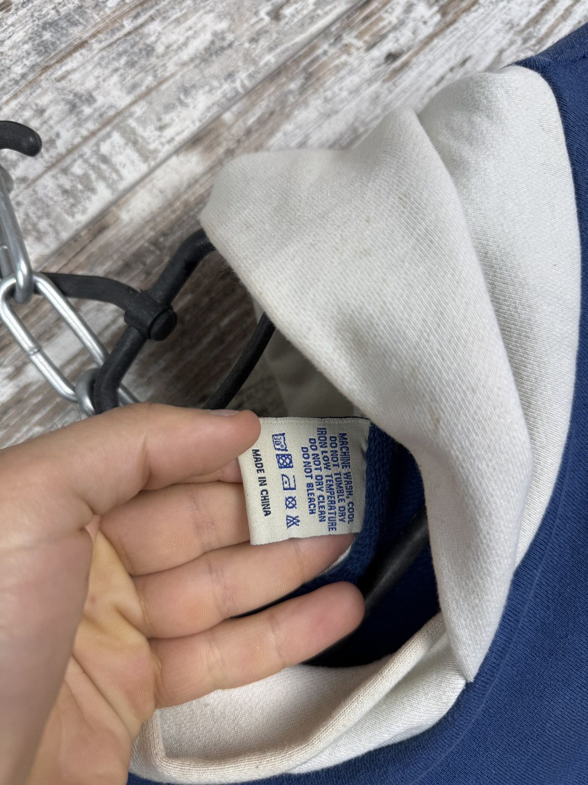 Designer × Vintage Childish Theme Park Hoodie Big Logo Blue Mens Vintage rare Size US S / EU 44-46 / 1 - 18 Thumbnail