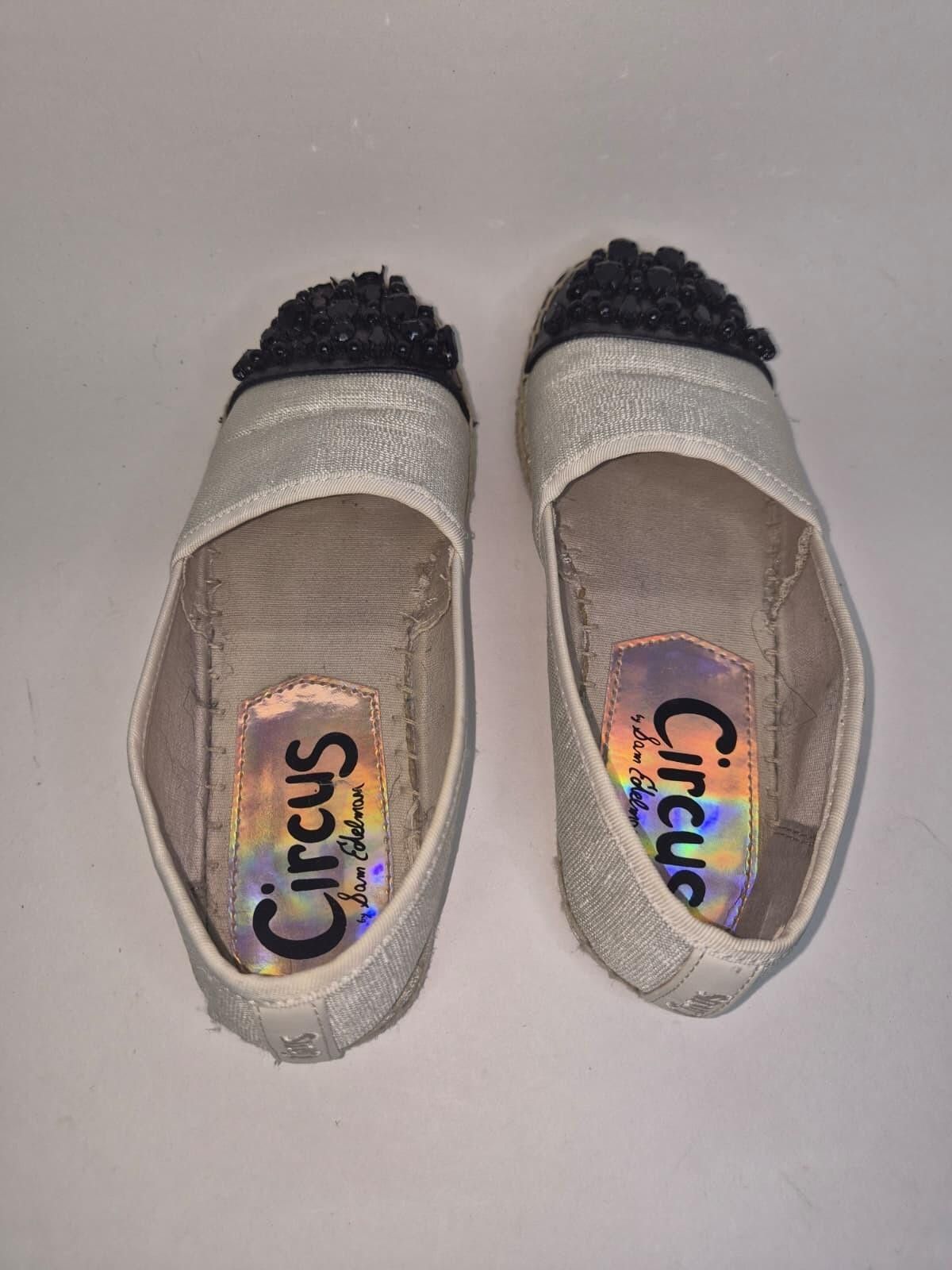 Other Circus SAM EDELMAN Women 6 Loretta Tan Espadrille Black Bead Size US 6 / IT 36 - 6 Thumbnail