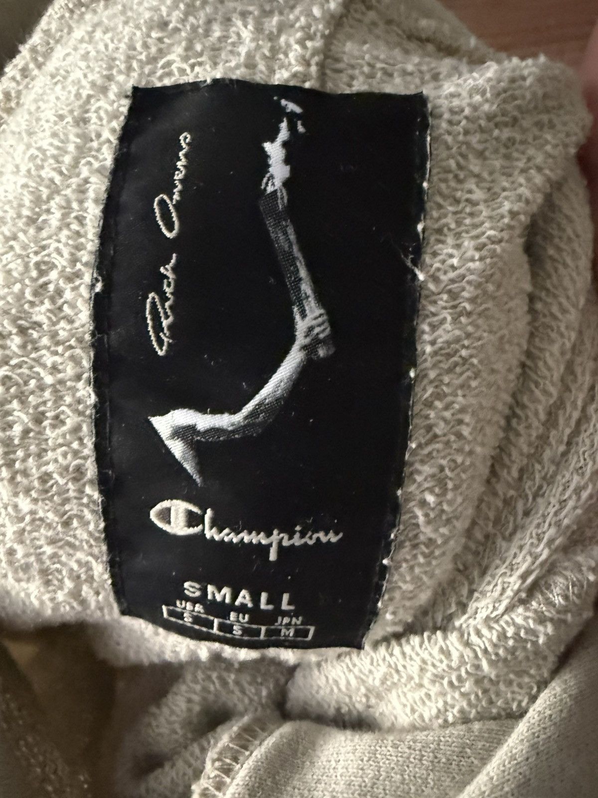 Rick Owens × Rick Owens Drkshdw Rick Owens x Champion Hoodie Size US S / EU 44-46 / 1 - 3 Thumbnail
