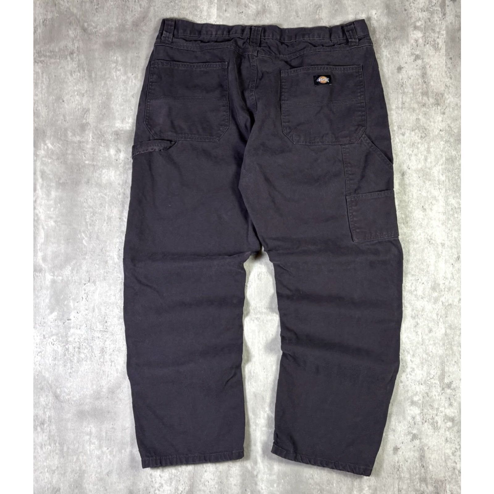 Dickies Dickies 874 Heavyweight Carpenter Pants Workwear Mens 38x29 Gray Canvas Cotton Regular Straight Front Zip Size US 38 / EU 54 - 2 Thumbnail