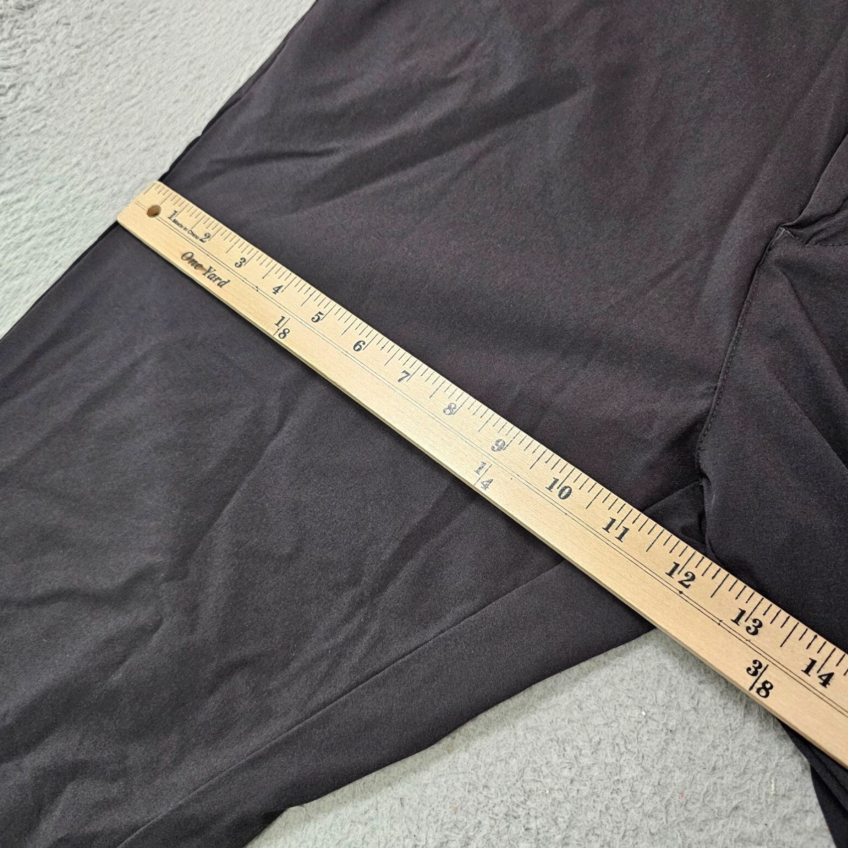 Vintage Macade Pants Mens Slim Chino 36 Regular Black Nylon Stretch 36x30 Buttons Zip Pockets Size US 36 / EU 52 - 6 Thumbnail