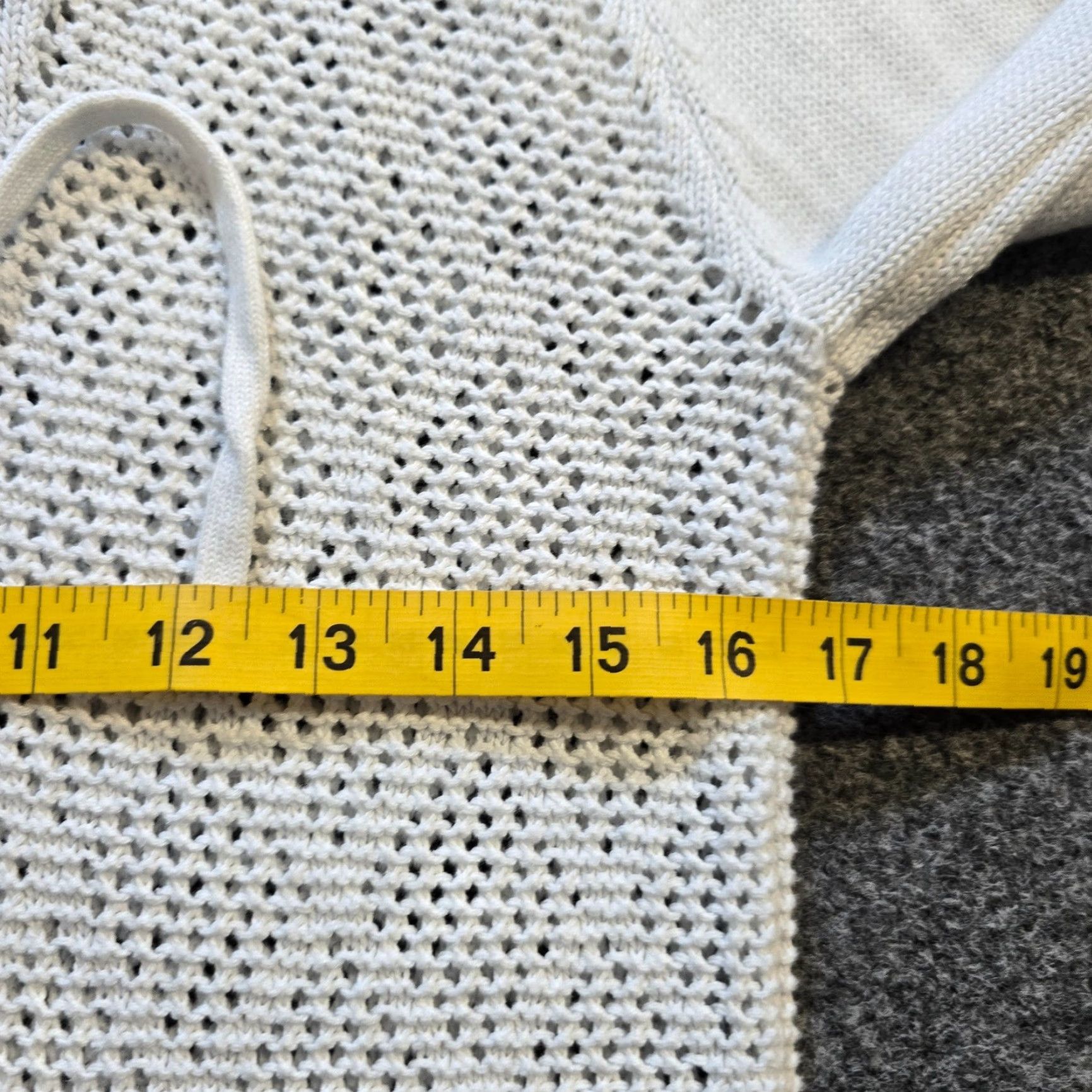 Prana Prana Sweater Women Size Medium White Hoodie Cotton Open Knit Long Sleeve Casual Pullover Winter Fall Spring Knitted Lightweight Womens Size M / US 6-8 / IT 42-44 - 6 Thumbnail