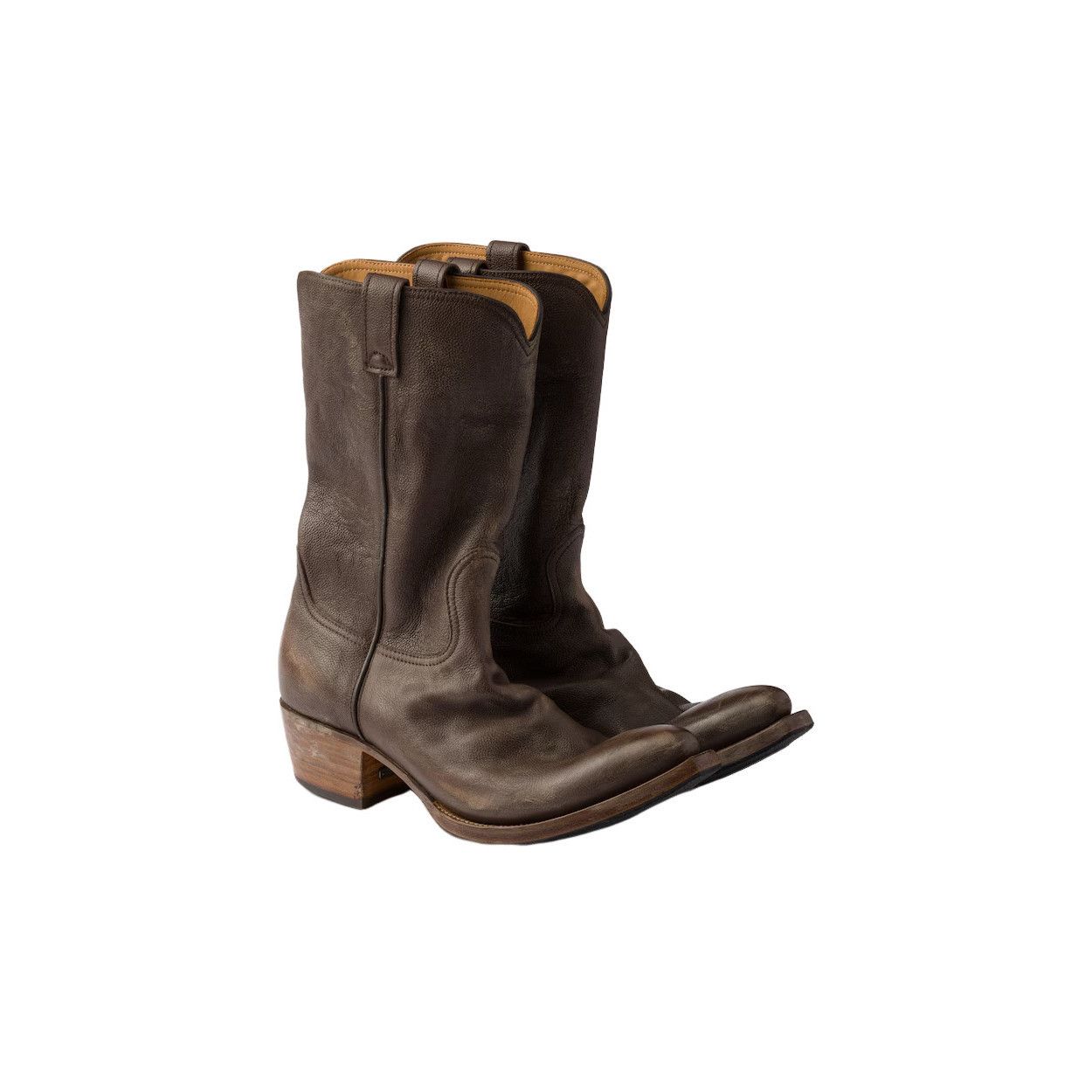 Prada PRADA $2350 Sienna Leather Boots Boots New/Authentic (Men's Size US 10 / EU 43 - 1 Thumbnail