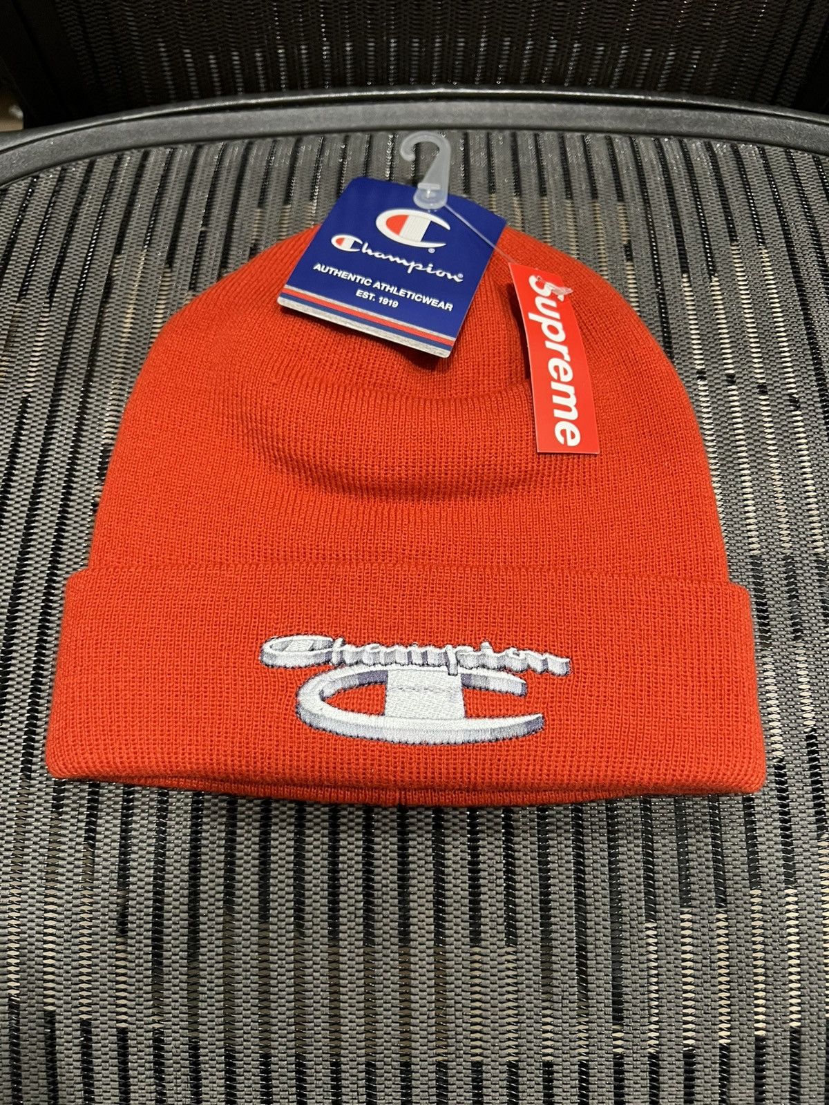 Champion × Supreme Supreme x Champion Beanie FW18 Size ONE SIZE - 2 Thumbnail