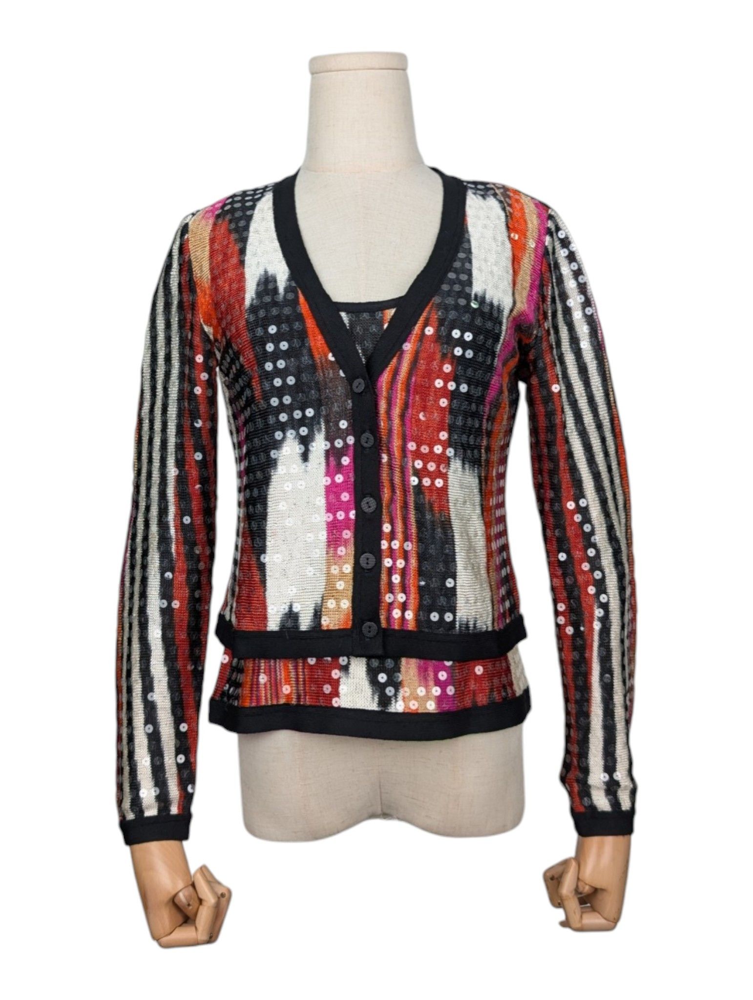 Missoni Missoni Multicolor Twin Set With Overall Glitter Sequins Size S / US 4 / IT 40 - 1 Thumbnail