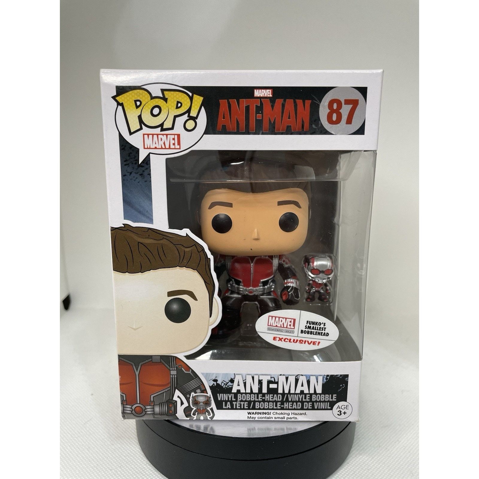 Marvel Comics Funko Pop! Ant-Man (Unmasked) #85 - With Small Ant-Man Size ONE SIZE - 1 Thumbnail