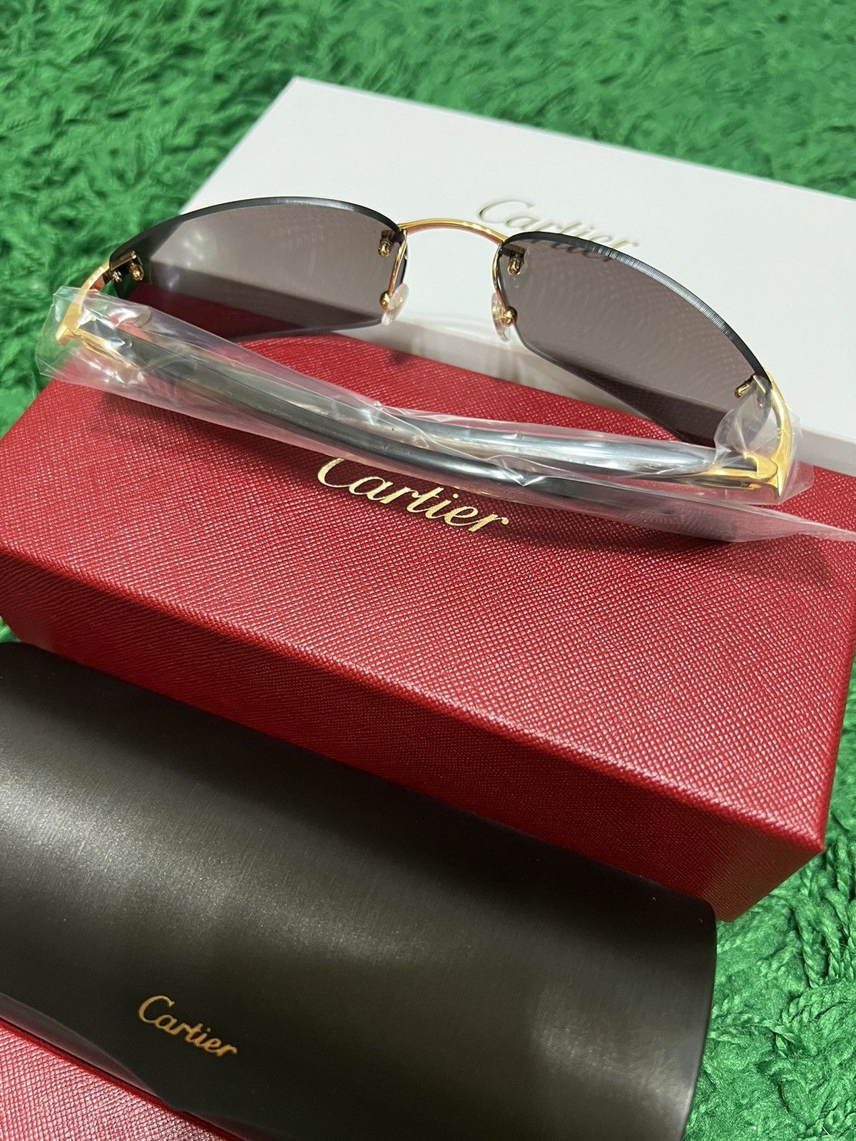 Cartier Cartier Buffalo Horn Sunglasses “Buffs” Size ONE SIZE - 3 Thumbnail