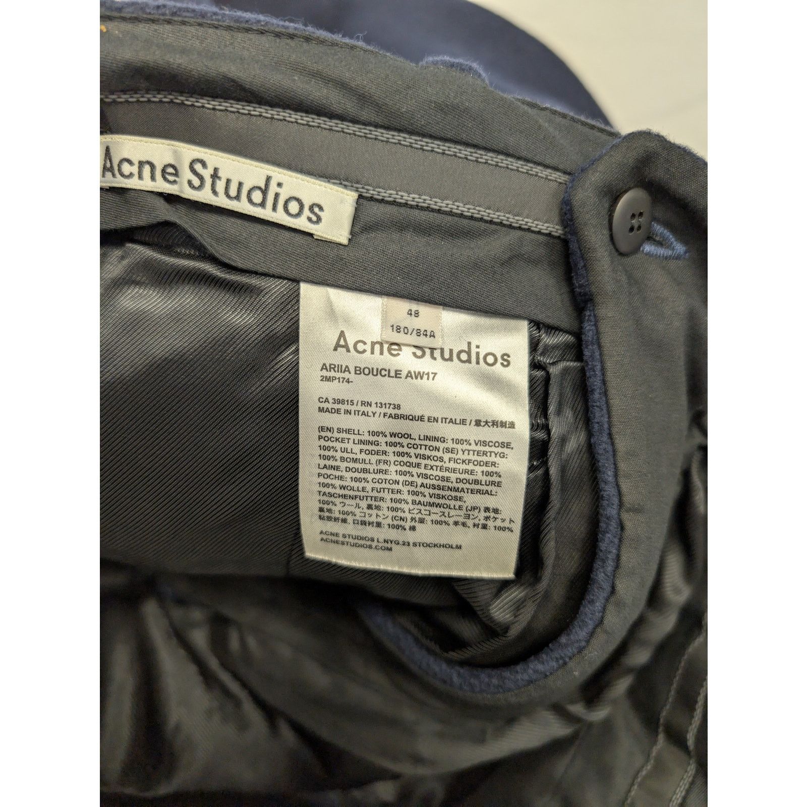 Acne Studios o1rshd1 Casual Pants in Navy Blue Size US 32 / EU 48 - 15 Thumbnail