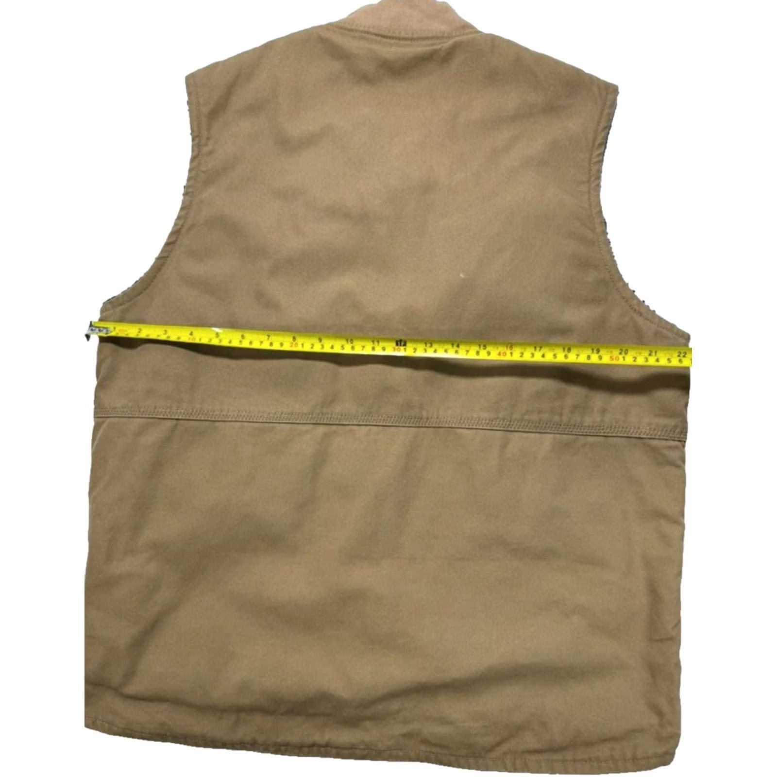 Timberland Timberland Gritman Canvas Vest Brown Lined Zip Outdoor Size M Mens Vest Size US M / EU 48-50 / 2 - 5 Thumbnail