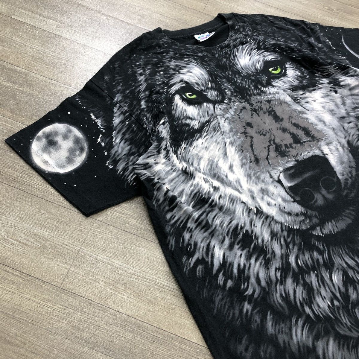 Liquid Blue 🇺🇸Vintage 1995s Liquid Blue Wolf All Over Print Graphic Shirt Size US XL / EU 56 / 4 - 5 Thumbnail