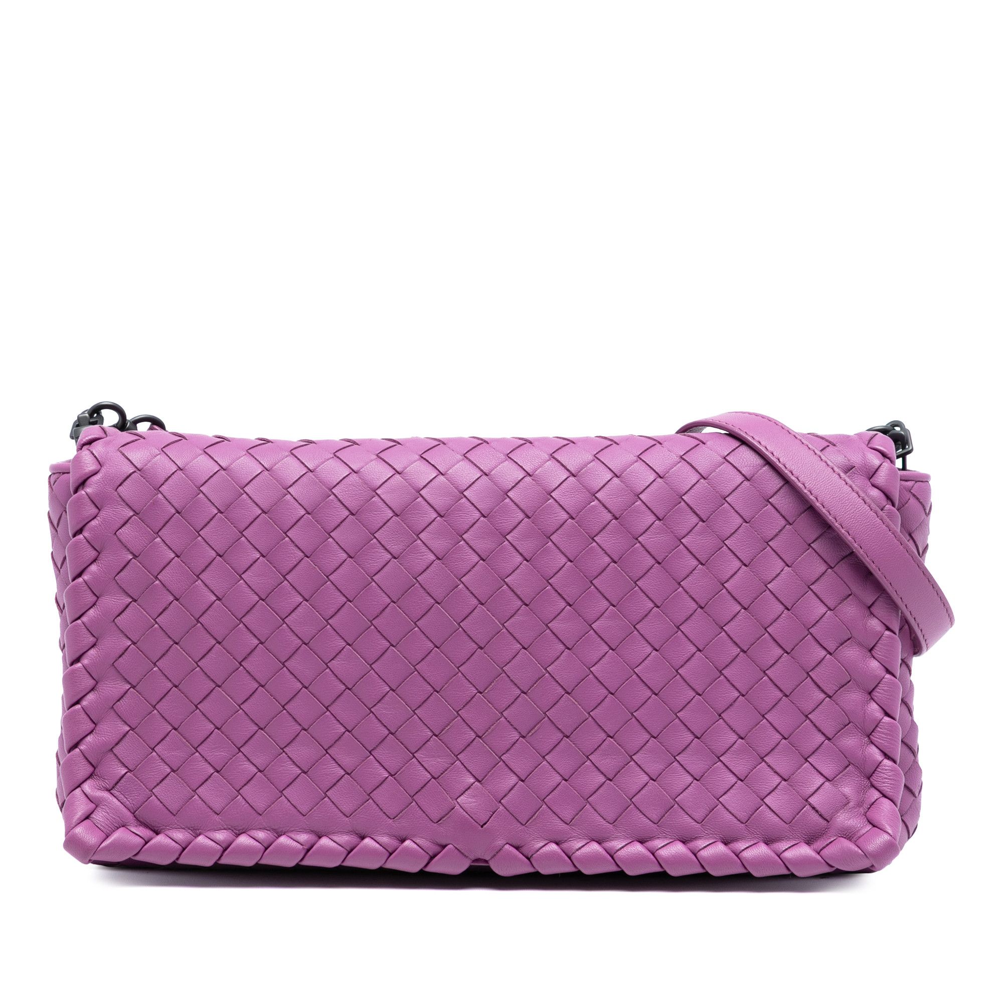 Bottega Veneta Bottega Veneta Nappa Intrecciato Dahlia Clutch Crossbody Size ONE SIZE - 1 Thumbnail