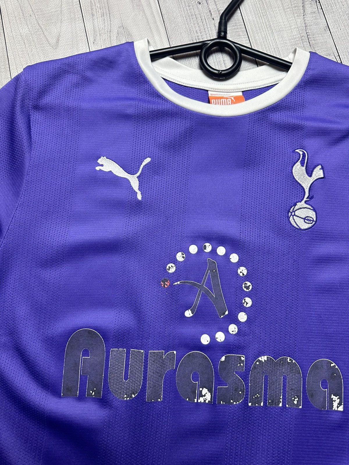 Puma × Vintage Vintage puma Tottenham soccer jersey size S purple rare Size US S / EU 44-46 / 1 - 3 Thumbnail