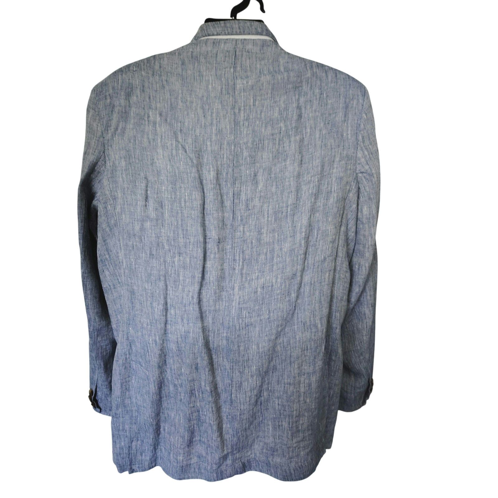 Club Room Club Room Luxury Linen Sport Coat Blue Mens Size XL Size 48R - 2 Thumbnail